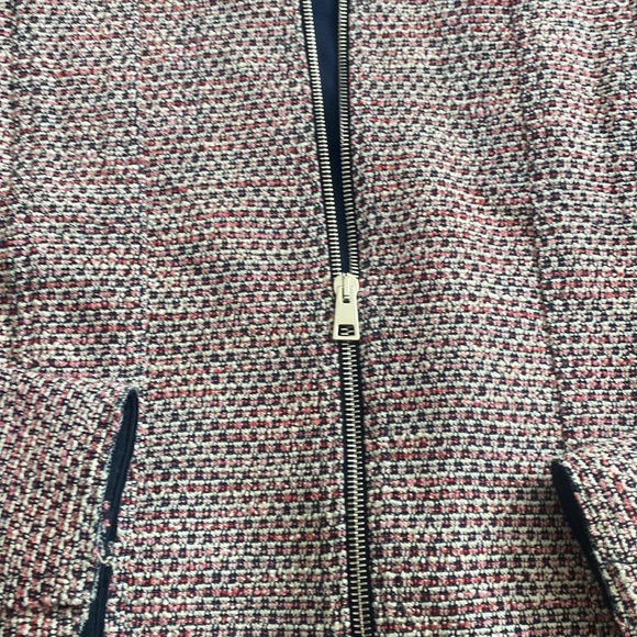 Theory-Ualana Z Beacon Tweed Zip-front Cropped Jacket 8 - Picture 4 of 12